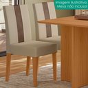 Ver imagem 5 de Kit 2 Cadeiras de Jantar 40009 MDF Suede Aveludado e Courino Marfim Poliman Móveis