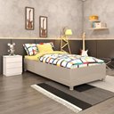 Ver imagem 2 de Cama Box Mônaco Solteiro Tcil Off White