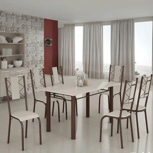 Conjunto Completo Bahia Mesa 6 e 4 Cadeira