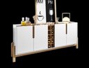 Ver imagem 2 de Buffet 4 Portas C/ Prateleiras Lizz 1,90 Branco/cedro