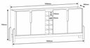 Ver imagem 5 de Buffet 4 Portas C/ Prateleiras Lizz 1,90 Branco/cedro