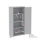 Ver imagem 7 de Armário Alto para Escritório P25 com 2 Portas Pivotantes Cinza