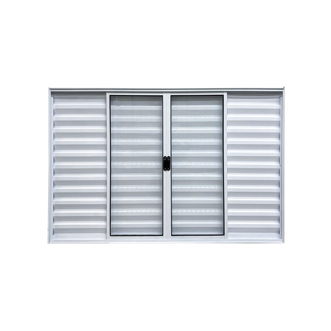 Veneziana 6 Folhas Aluminio Branco 1,00x1,80 Linha 18 Modular