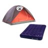 Barraca De Camping Para 3 Pessoas Coleman + Colchão Inflável Casal Mor - 1