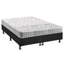 Ver imagem 1 de Cama Box Queen: Colchão Espuma Anjos D33 Orthosono + Base CRC Suede Gray(158x198)