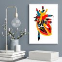 Ver imagem 1 de Quadro Decorativo Coração de Artista 45x34cm:madeira Preta