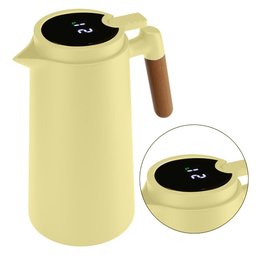 Garrafa Térmica Cabo Madeira Termômetro Tap Menta 1l - 2