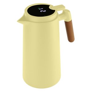 Garrafa Térmica Cabo Madeira Termômetro Tap Menta 1l