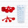 Kit Medidores Cozinha Copo 500ml + Colher + Xicaras - 1