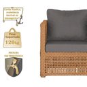 Ver imagem 4 de Mesa e 3 Poltronas Madri Corda Náutica Estofado 11 Trama Terra Cota
