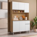 Ver imagem 1 de Kit Cozinha Márcia Armário Completo 105cm Ajl Móveis