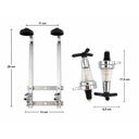 Ver imagem 5 de Kit 2 Dispenser Bar Butler Porta Bebidas Suporte de Parede Whisky Pinga Vodka Dosador
