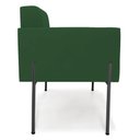 Ver imagem 2 de Poltrona Pé de Ferro Preto para Sala Kit 2 Elisa Veludo Verde D03 - D'Rossi