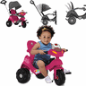 Triciclo Velobaby com Capota Rosa Passeio e Pedal Bandeirante - 3