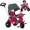 Triciclo Velobaby com Capota Rosa Passeio e Pedal Bandeirante - 1