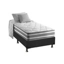 Ver imagem 1 de Cama Box Solteiro: Colchão Molas Ensacadas Anjos MasterPocket Duo Sono+ Base CRC Suede Gray(88x188
