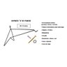 Kit 2 Suportes a Pendurar Xaxim Planta Flor Parede 19 Cm - 3