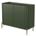 Ver imagem 5 de Buffet para Sala de Jantar 2 Portas 1 Gaveta Pés Industrial Dourado Naim I03 Musgo - Lyam