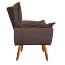 Ver imagem 5 de Kit 02 Poltronas Opala Suede Marrom