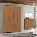 Ver imagem 5 de Guarda Roupa 4 Portas Espanha 10088 Nature Camarim Vila Rica