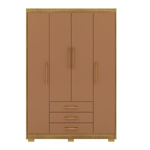 Guarda Roupa 4 Portas Espanha 10088 Nature Camarim Vila Rica