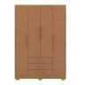 Guarda Roupa 4 Portas Espanha 10088 Nature Camarim Vila Rica - 1