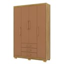 Ver imagem 2 de Guarda Roupa 4 Portas Espanha 10088 Nature Camarim Vila Rica