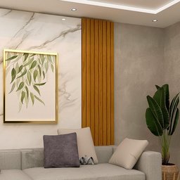 Painel Ripado Placa 50 Cm X 250 Cm 100% Mdf Naturale Nobre Gelius - 1