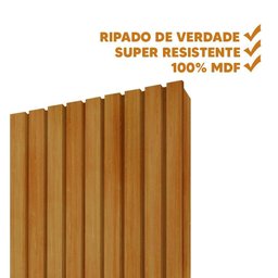 Painel Ripado Placa 50 Cm X 250 Cm 100% Mdf Naturale Nobre Gelius - 7