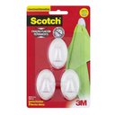 Ver imagem 1 de Gancho Transparente Médio Adesivo 3 Un Scotch 3m