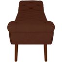 Ver imagem 5 de Puff Recamier Decorativo com Tachas 195 Cm Santorini P05 Veludo Marrom - Lyam Decor