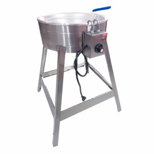 Tacho Fritadeira para Fritura de Pastel Elétrico Redondo Profissional  com Pé/Pedestal 7L 220v
