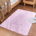 Ver imagem 1 de Tapete Chinchila Rozac Antiderrapante 50x70 Cm - Rosa