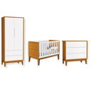Ver imagem 1 de Quarto de Bebê Berço + Cômoda + Guarda Roupa Savana Classic