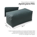 Ver imagem 3 de Poltrona Puff Espreguiçadeira Jardim Cadeira Área Gourmet Ambiente Externo Almofada Decorativo Luxo