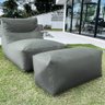 Poltrona Puff Espreguiçadeira Jardim Cadeira Área Gourmet Ambiente Externo Almofada Decorativo Luxo - 1