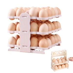 Suporte Porta Ovos 60 Ovos Organizador Mesa Bancada Armario Geladeira Cozinha Armazenamento Resisten