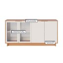 Ver imagem 2 de Ap/dor Buffet Vitória 4 Portas em Mdp Freijó/off White