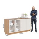 Ver imagem 5 de Ap/dor Buffet Vitória 4 Portas em Mdp Freijó/off White