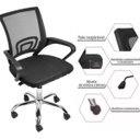 Ver imagem 5 de Cadeira de Escritório Ergonômica Executiva com Tela Mesh Rodízios Altura Ajustável