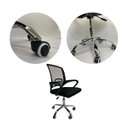 Ver imagem 3 de Cadeira de Escritório Ergonômica Executiva com Tela Mesh, Rodízios e Altura Ajustável Senhor da Net