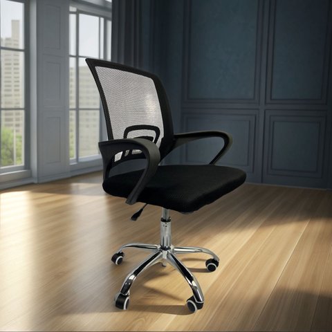 Cadeira de Escritório Ergonômica Executiva com Tela Mesh Rodízios Altura Ajustável