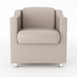 Poltrona Bia para Salão Beleza Consultório Balaqui Decor Cor: Courino Bege - 3