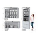 Ver imagem 3 de Cozinha Modulada Henn Americana 3 Peças (2 Armários + 1 Paneleiro) CPT09 Branco