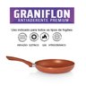 Frigideira Antiaderente 20cm Laranja Graniflon Moda do Chef - 2