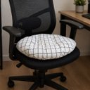 Ver imagem 1 de Almofada Futton Redonda Kit 2 Uni Cadeira Assento Sofa Sala Escritorio Estudio Home Office Quarto Co