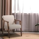 Ver imagem 5 de Kit 2 Poltronas Decorativas Madeira Maciça Tecido Algodão Flávia