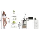 Ver imagem 4 de Escrivaninha Madesa Alaska + Estante Escada - Branco