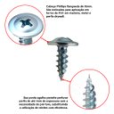 Ver imagem 4 de Parafuso Drywall Flangeado Ponta de Agulha 4.2x13 1200 Unid.