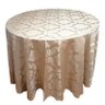 Toalha de Mesa Redonda Jacquard 2,80: Bege - 1